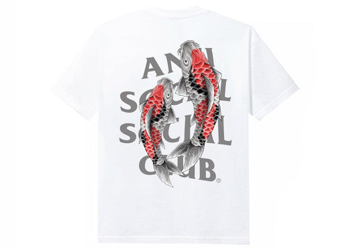 Anti Social Social Club Koi Garden 3M Reflective Tee White